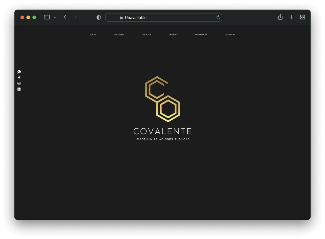Screenshot of Covalente project